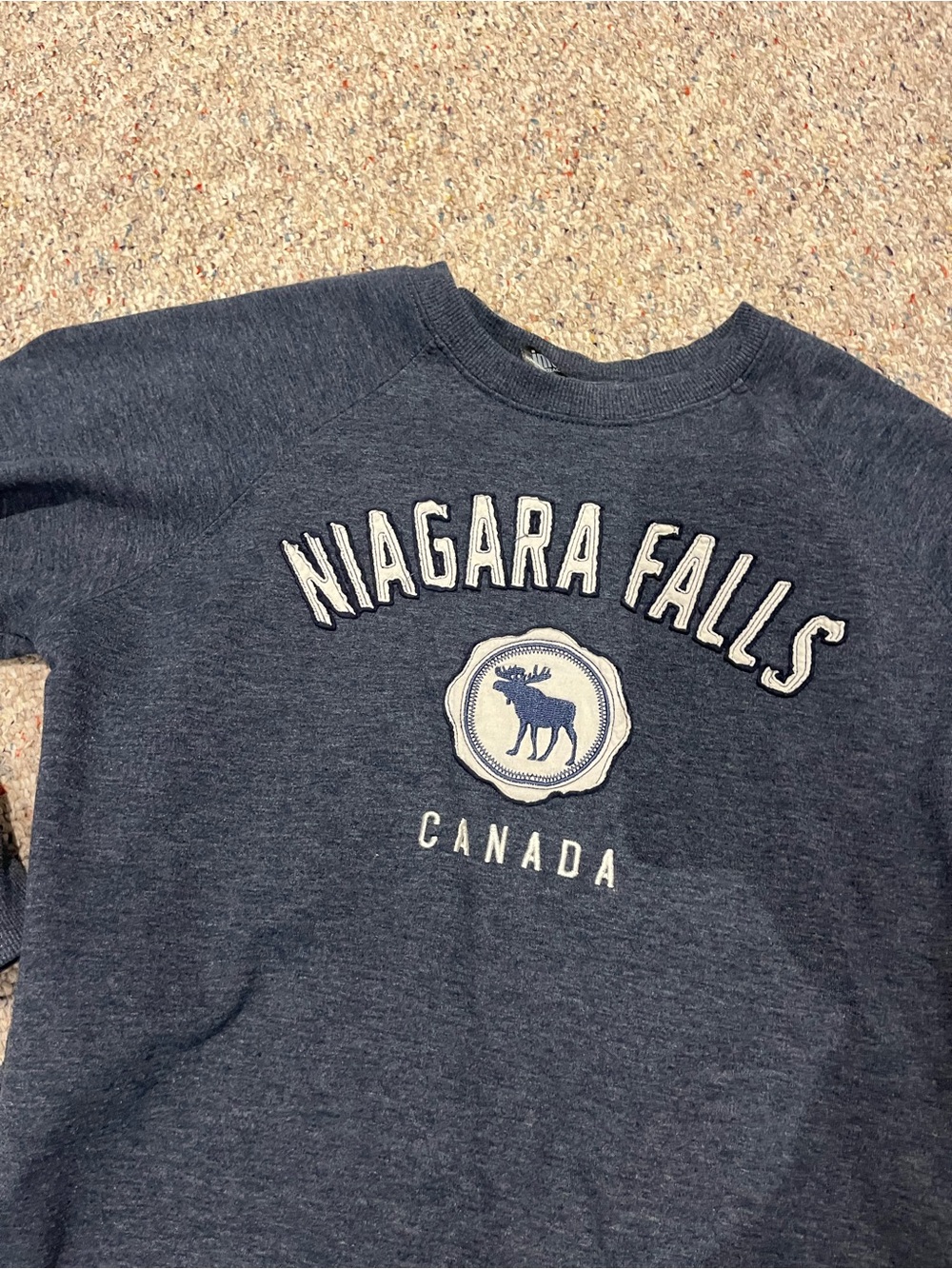Niagara Falls Canada Navy Graphic Sweatshirt